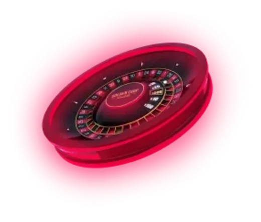 Roulette de casino rouge