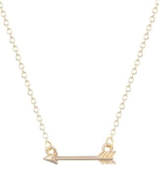 Collier fleche doree