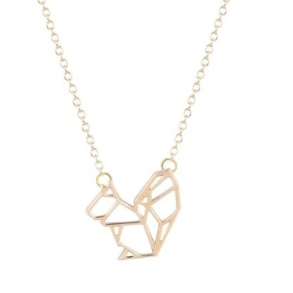 Collier écureuil dore bijoux plaqué or