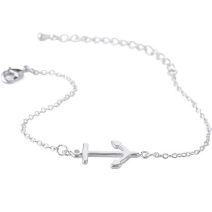 bracelet ancre argent