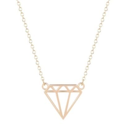collier diamant doré