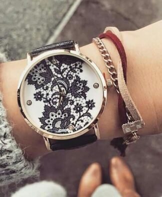 Montre fantaisie dentelle