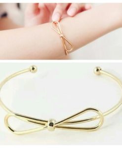 Bracelet noeud doré. Bijoux de createurs tendance 2016