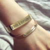 bracelet tendance 2017 or. bracelet be brave and keep going