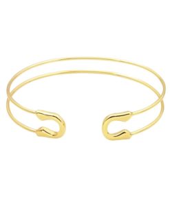 Bracelet épingle or.Idees cadeaux bijoux femme. Bijoux tendance 2017. Bracelet tendance 2017
