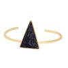 Bracelet géométrique triangle noir