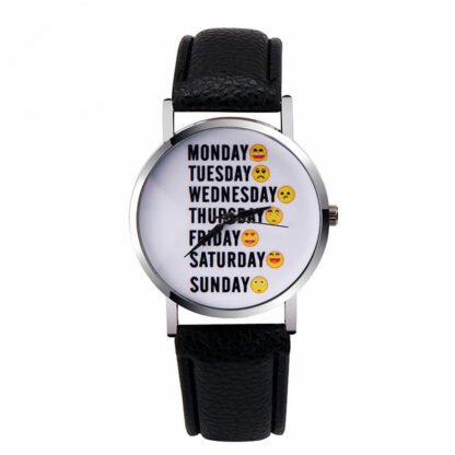montre originale femme noir