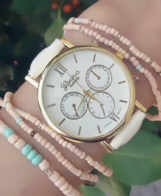 Montre Femme Cuir blanc 2018