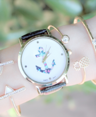 Montre ancre cuir 2018