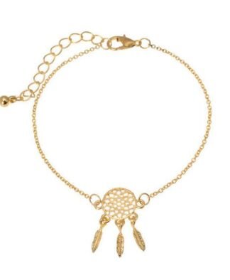 Bracelet attrape rêves or