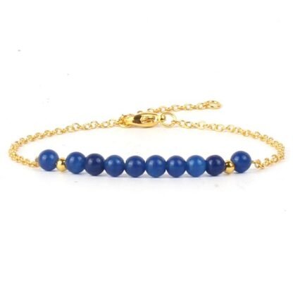 Bracelet cadeau femme- jade bleu