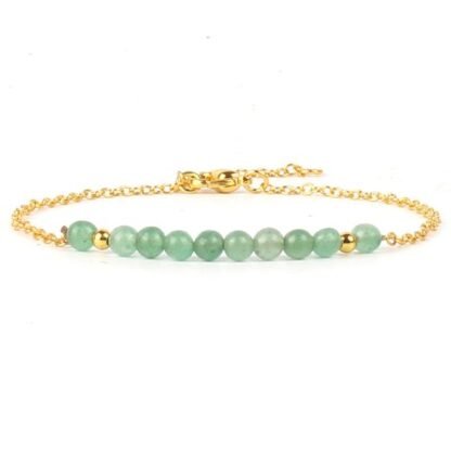 Bracelet cadeau femme- pierres jade