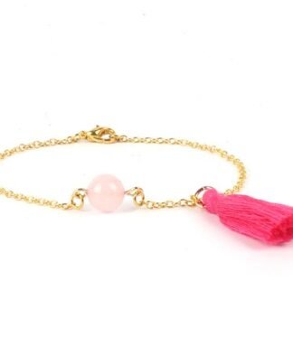 Bracelet cadeau soeur- pierre rose