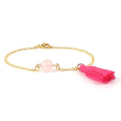 Bracelet cadeau soeur- pierre rose