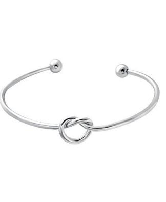 Cadeau bijoux femme- Bracelet noeud argent