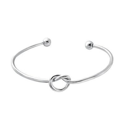 Cadeau bijoux femme- Bracelet noeud argent