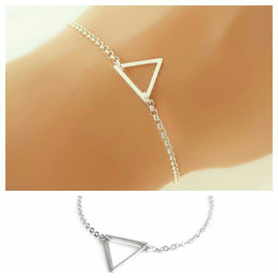 Buy FEMNMAS Triangle Ring Bracelet Online