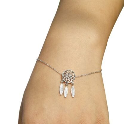 bracelet attrape-reves argent