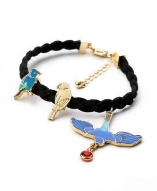 Bracelet cadeau anniversaire femme. Bracelet oiseau