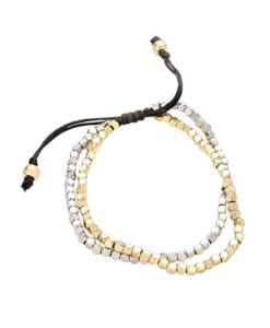 Bracelet perles or argent – Idee cadeau femme-