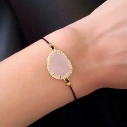 Idée cadeau femme-Bracelet cordon pierre