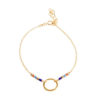 Bracelet cercle perles multicolore