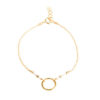 Idée cadeau femme-Bracelet cercle perles