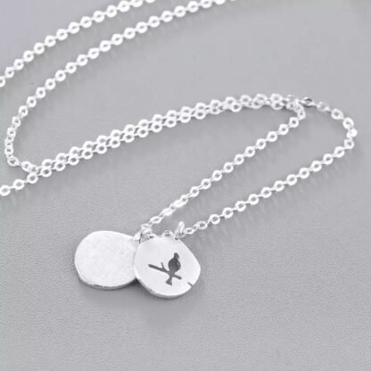 Collier medaille argent