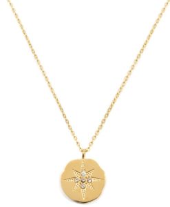 Collier medaille etoile or