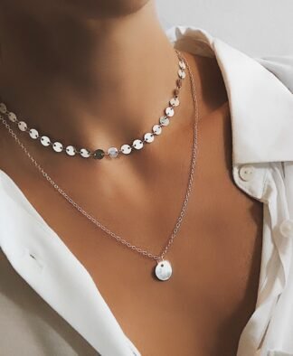 collier tendance ete 2019 argent