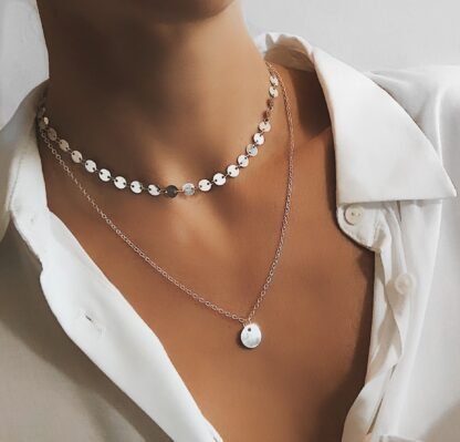 collier tendance ete 2019 argent