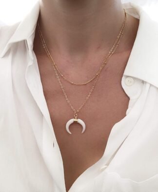 collier tendance ete 2019 corne lune