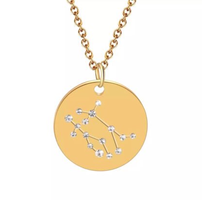 Collier constellation signe astrologique gemeaux