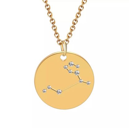 Collier constellation signe astrologique lion