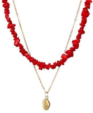 collier multirang coquillage 