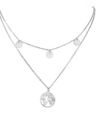 Collier original femme argent