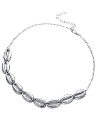 Collier original femme ras du cou argent