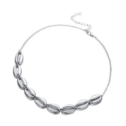 Collier original femme ras du cou argent