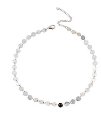 Collier choker argent tendance 202