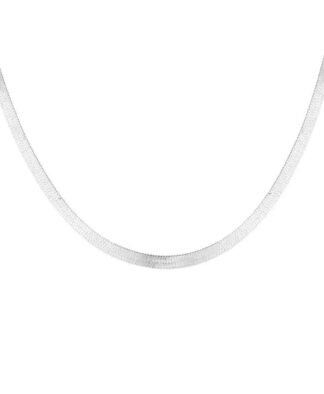 Collier simple - plaque argent