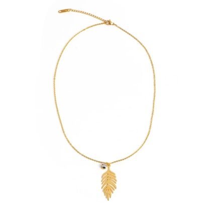 Collier tendance 2021 -pendentif feuille