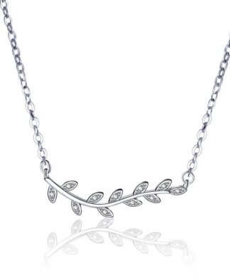 Collier argent oxyde de zirconium