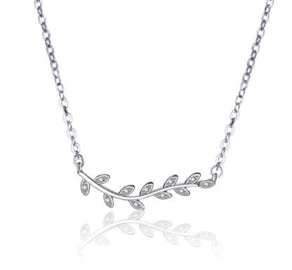 Collier argent oxyde de zirconium