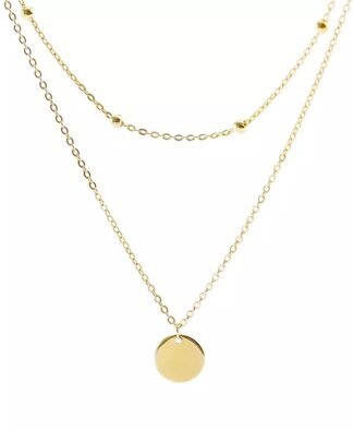 Collier femme multirangs