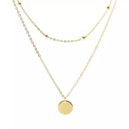 Collier femme multirangs