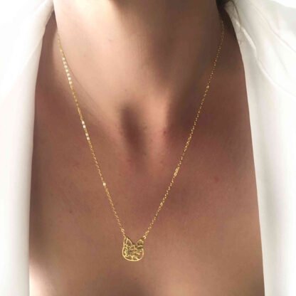 Collier tendance 2021- pendentif chat