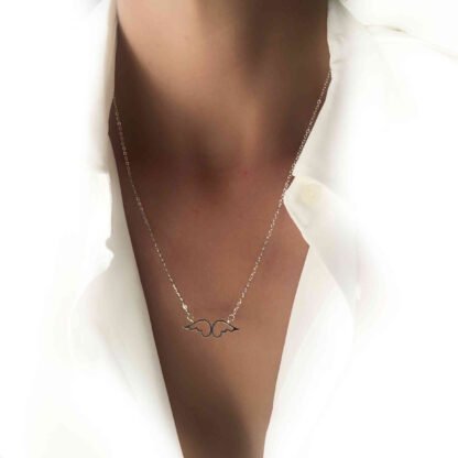 collier tendance 2021- ailes d ange argent