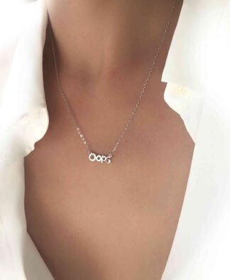 collier tendance 2021- simple argente