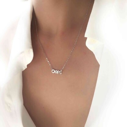 collier tendance 2021- simple argente