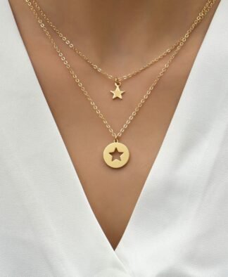 collier tendance 2022- medaille etoile